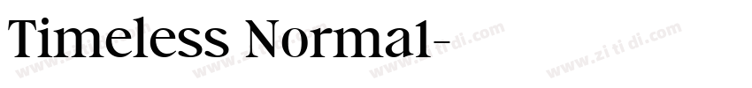 Timeless Norma1字体转换